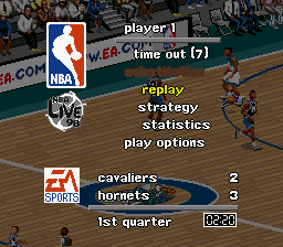 NBA Live 98 screenshot 3 for Super Nintendo
